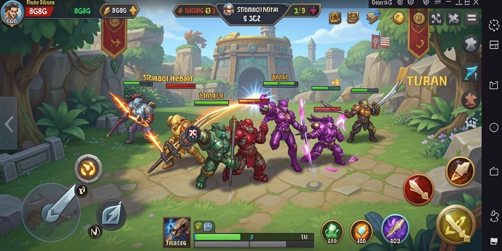 Tampak gameplay menarik di 8G8G dengan strategi yang mendalam.
