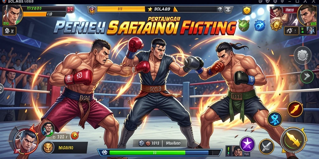 Gameplay menegangkan dalam BOLA88 dengan pertarungan epik.
