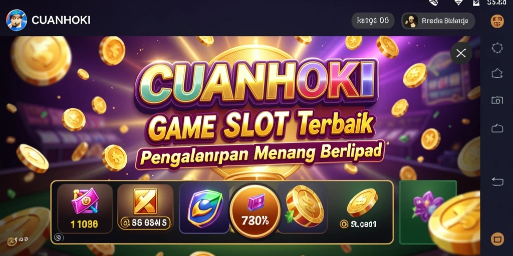Tampilan gameplay slot yang seru dan menguntungkan di CUANHOKI.