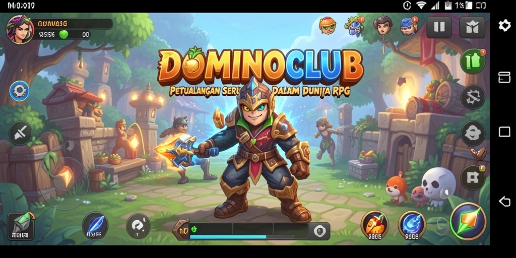 Tampilan gameplay dinamis dan menarik dari DOMINOCLUB.