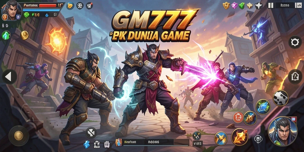 Gameplay dinamis dan seru dalam pertarungan epik GM777.