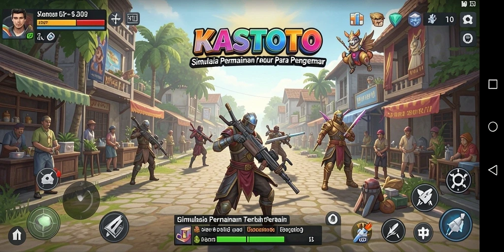 Tampilan gameplay KASTOTO yang imersif dan menarik.