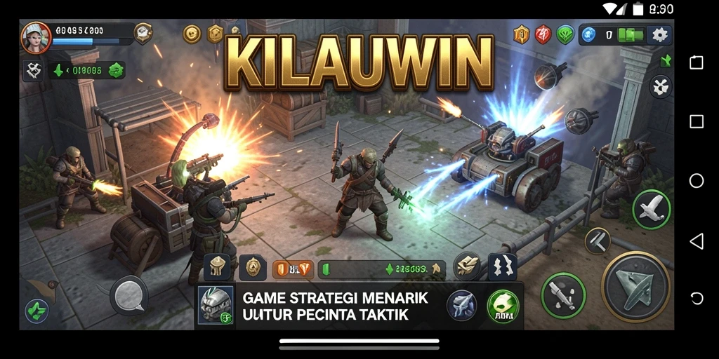 Tampilan gameplay KILAUWIN yang seru dan penuh taktik.