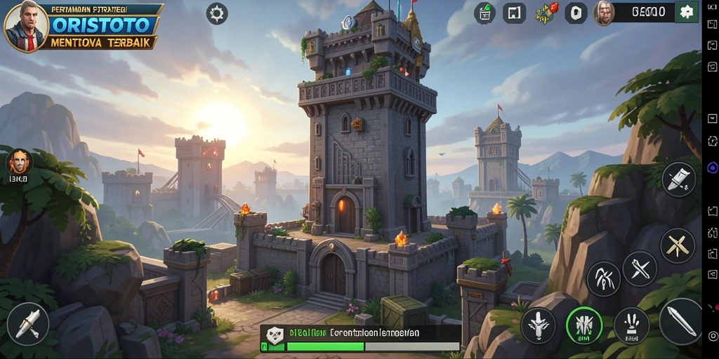 Tampilan gameplay seru di ORISTOTO dengan strategi Tower Defense yang mendalam.