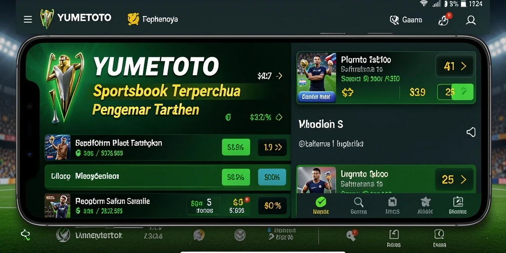 Tampilan gameplay Sportsbook YUMETOTO yang menarik dan interaktif.